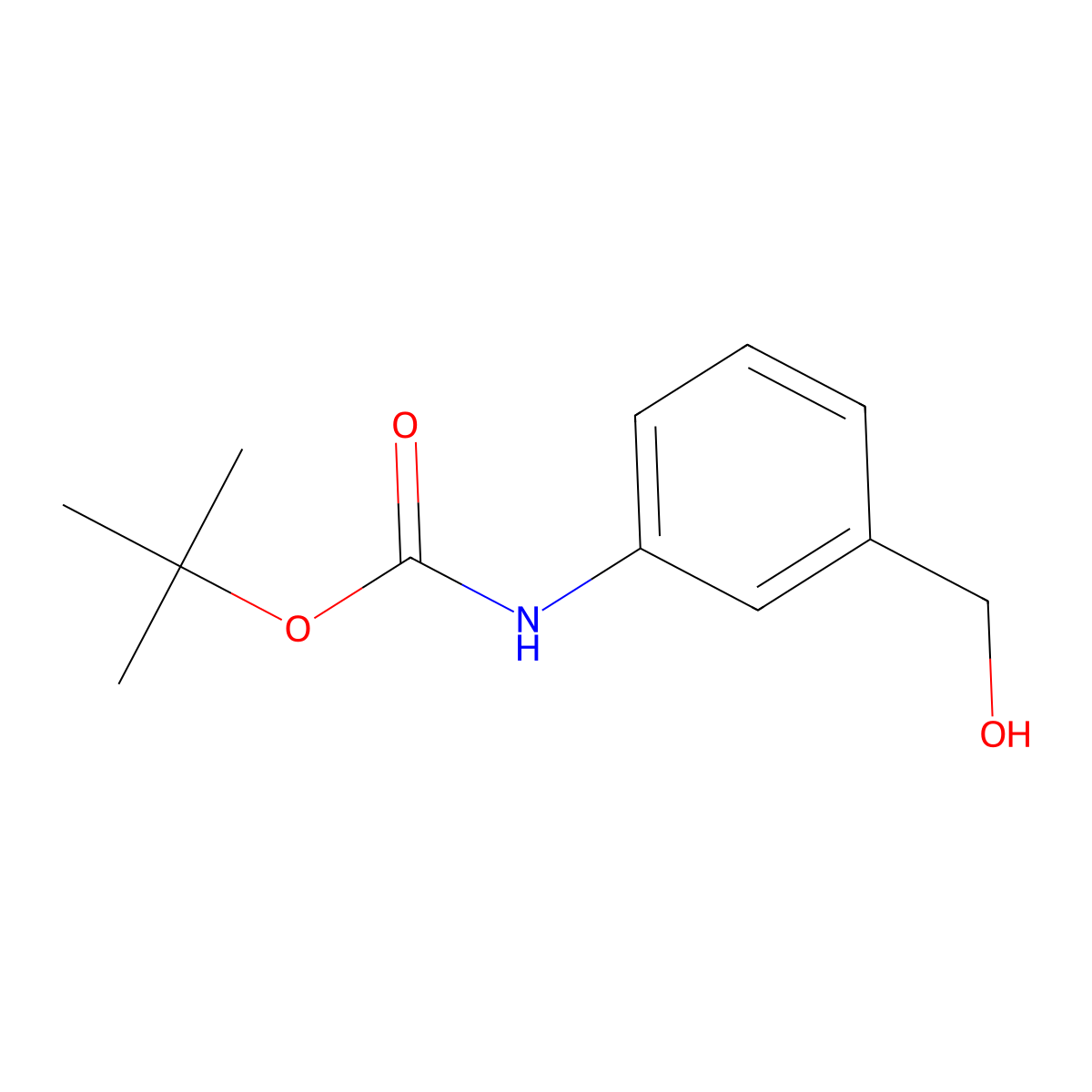 tert-Butyl (3-(hydroxymethyl)phenyl)carbamate molecular structure, CAS 118684-31-4