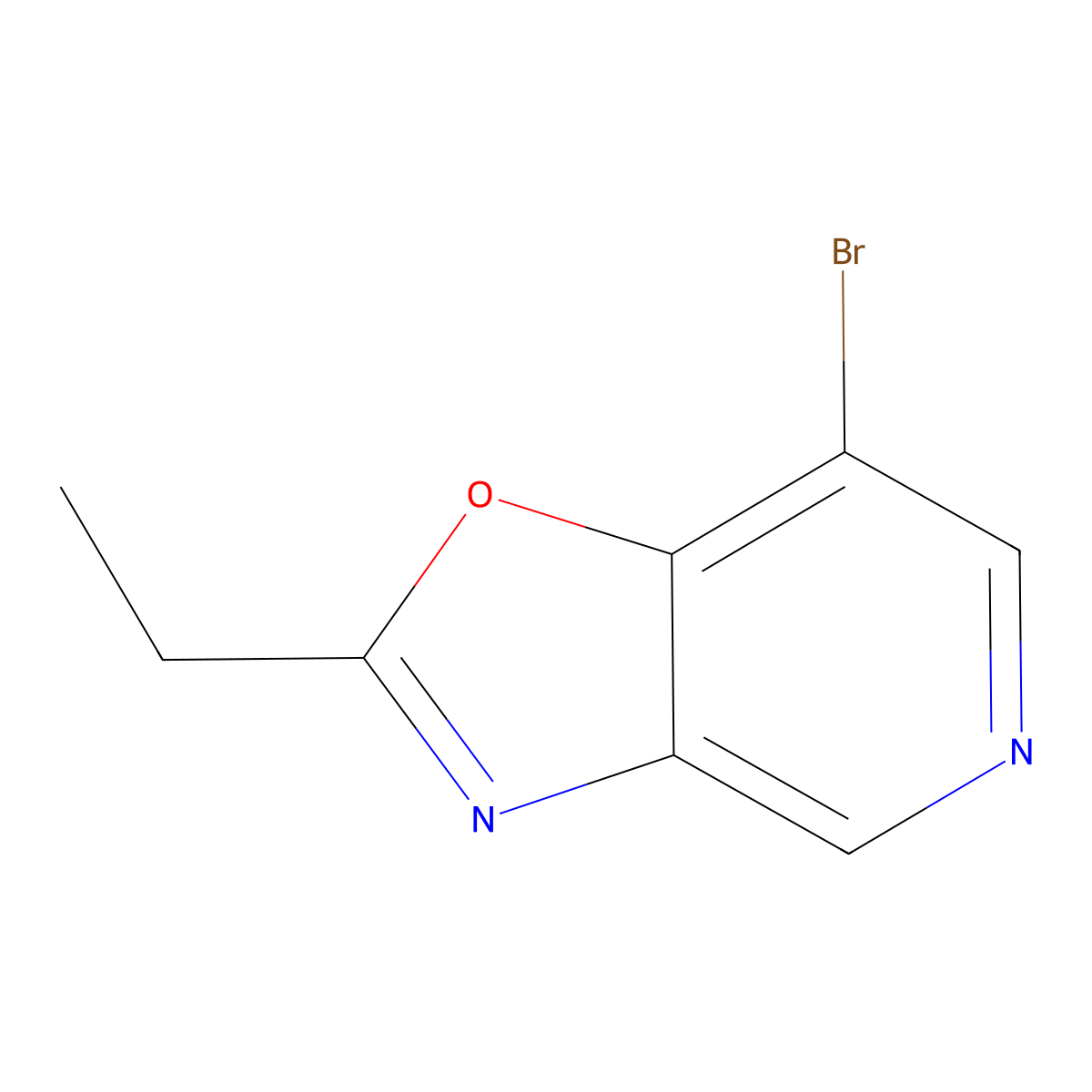 7-Bromo-2-ethyloxazolo[4,5-c]pyridine molecular structure, CAS 118685-69-1