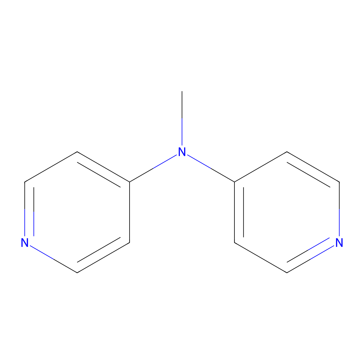 N-Methyl-N-(pyridin-4-yl)pyridin-4-amine molecular structure, CAS 118688-13-4