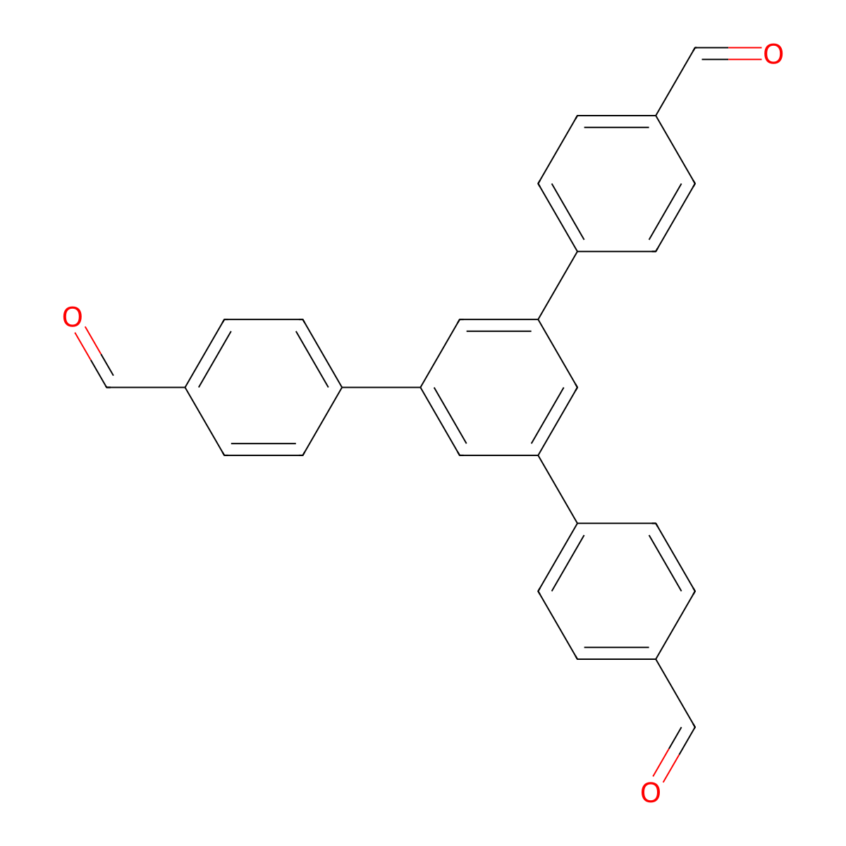 1,3,5-Tris(4-formylphenyl)benzene molecular structure, CAS 118688-53-2