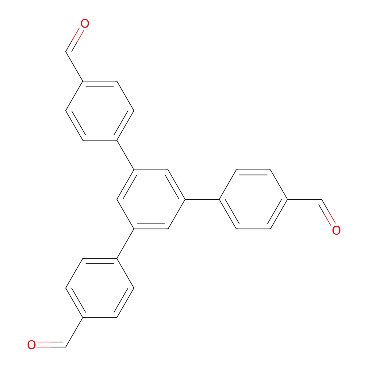 1,3,5-Tris(4-formylphenyl)benzene molecular structure, CAS 118688-53-2