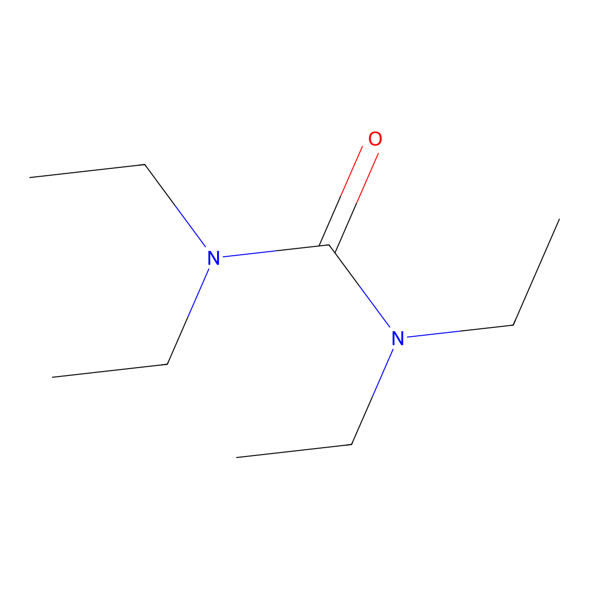 Tetraethylurea molecular structure, CAS 1187-03-7