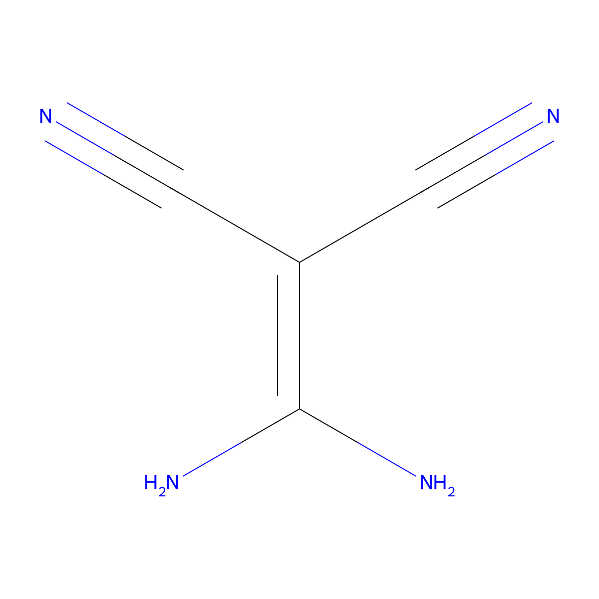 2-(Diaminomethylidene)propanedinitrile molecular structure, CAS 1187-12-8