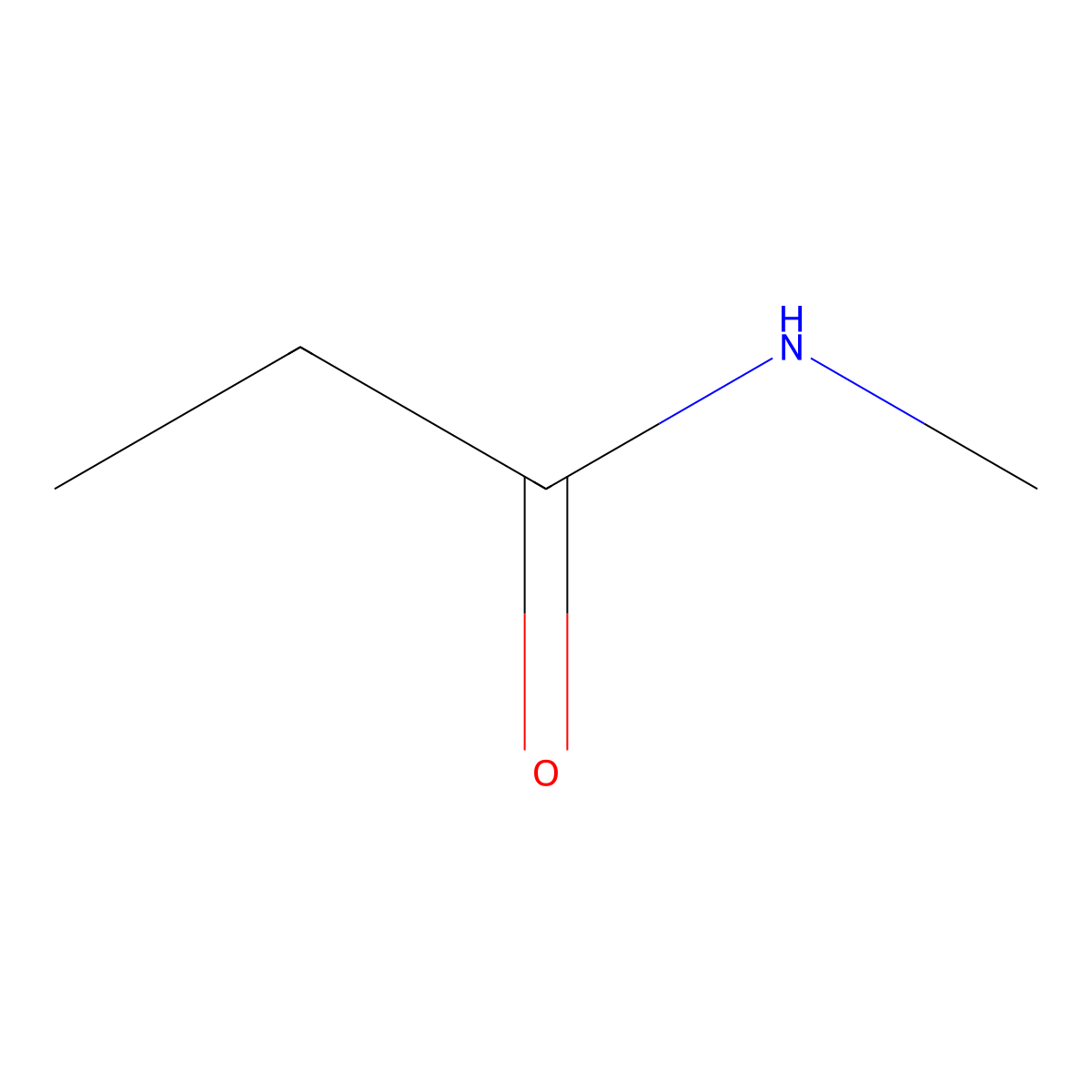 N-Methylpropanamide molecular structure, CAS 1187-58-2
