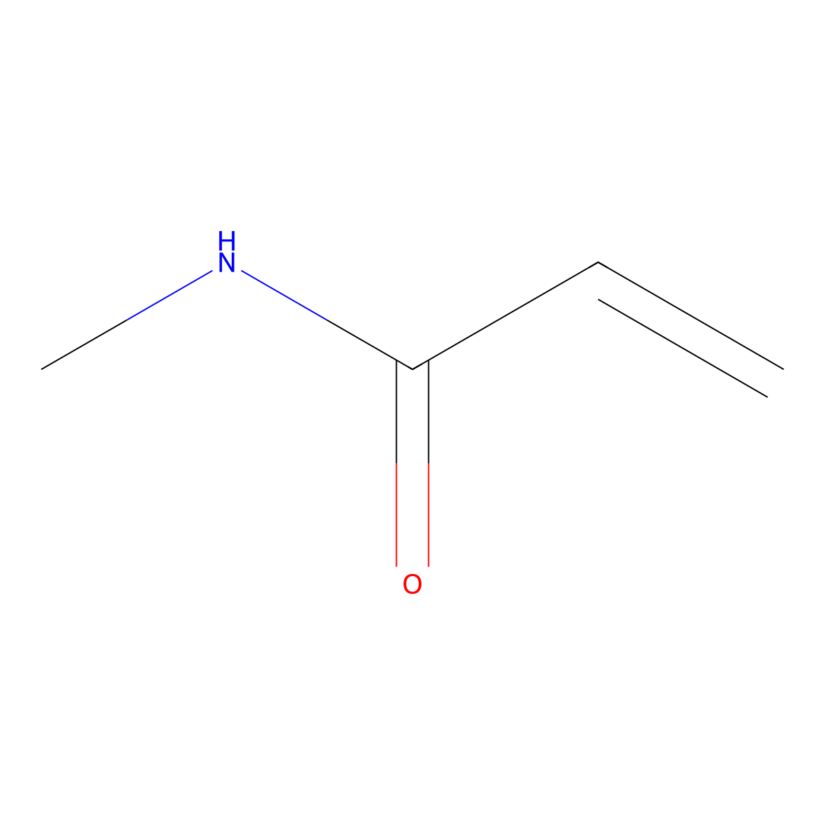 Methylacrylamide molecular structure, CAS 1187-59-3