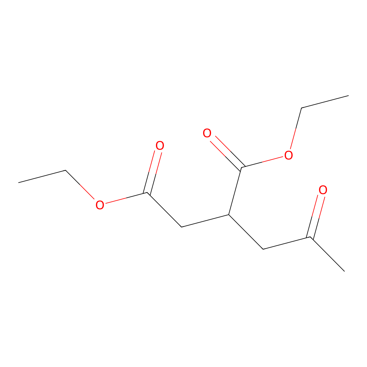 1,4-Diethyl 2-(2-oxopropyl)butanedioate molecular structure, CAS 1187-74-2