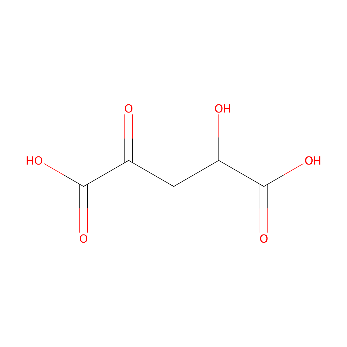 4-Hydroxy-2-oxoglutaric acid molecular structure, CAS 1187-99-1