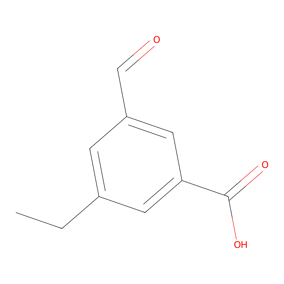3-Ethyl-5-formylbenzoic acid molecular structure, CAS 1187028-41-6