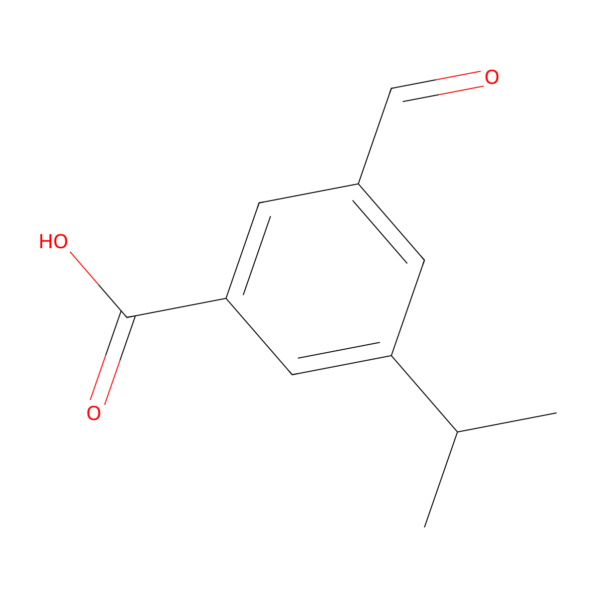 3-Formyl-5-isopropyl-benzoic acid molecular structure, CAS 1187028-43-8