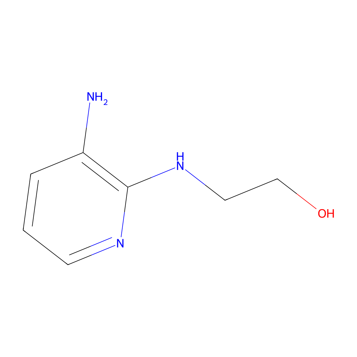 2-[(3-Aminopyridin-2-yl)amino]ethan-1-ol molecular structure, CAS 118705-01-4
