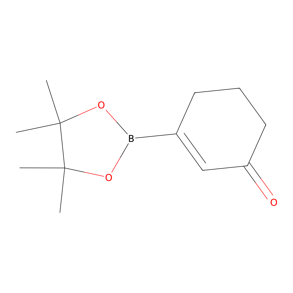 3-(Tetramethyl-1,3,2-dioxaborolan-2-yl)cyclohex-2-en-1-one molecular structure, CAS 1187055-81-7