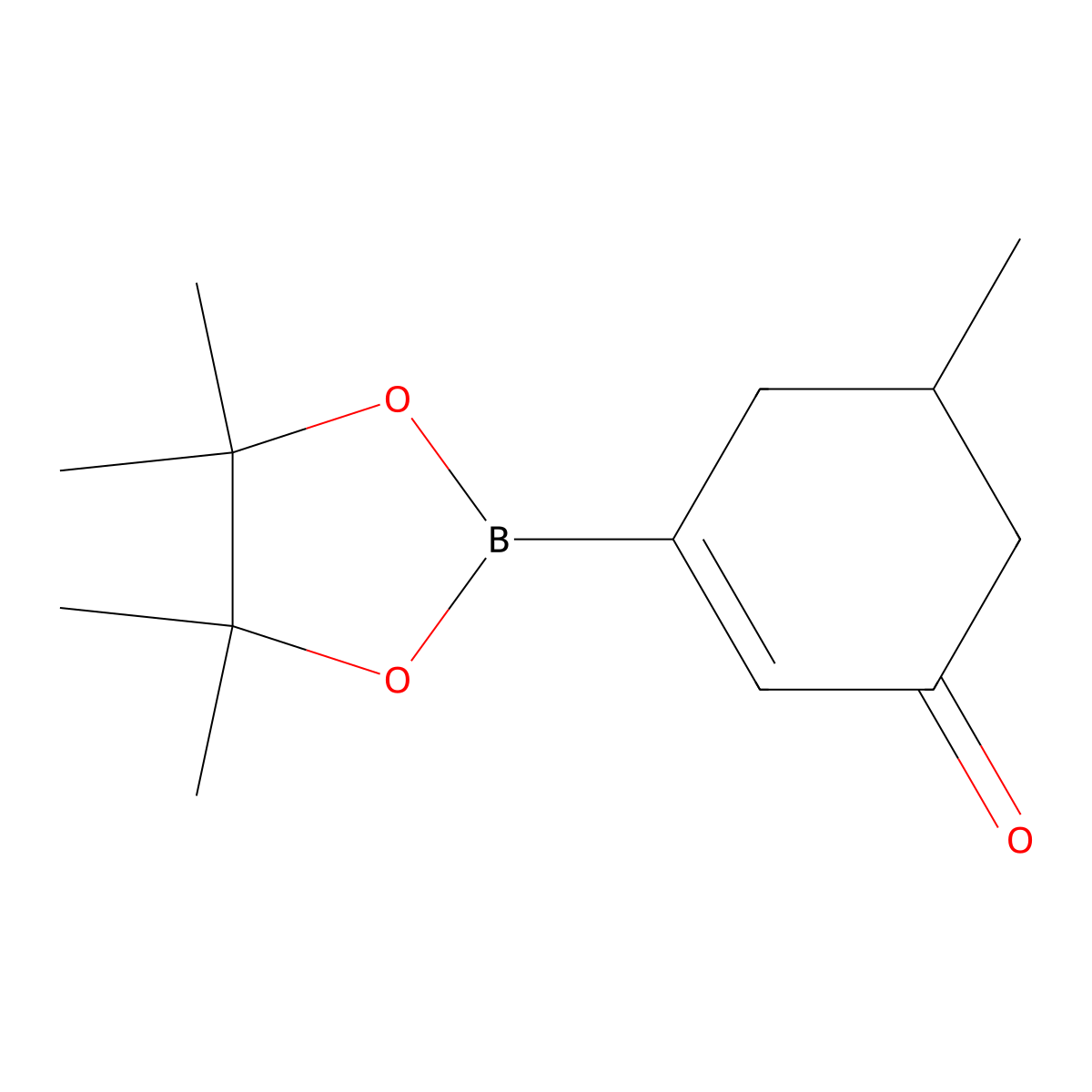 5-Methyl-3-(4,4,5,5-tetramethyl-1,3,2-dioxaborolan-2-yl)cyclohex-2-en-1-one molecular structure, CAS 1187055-94-2