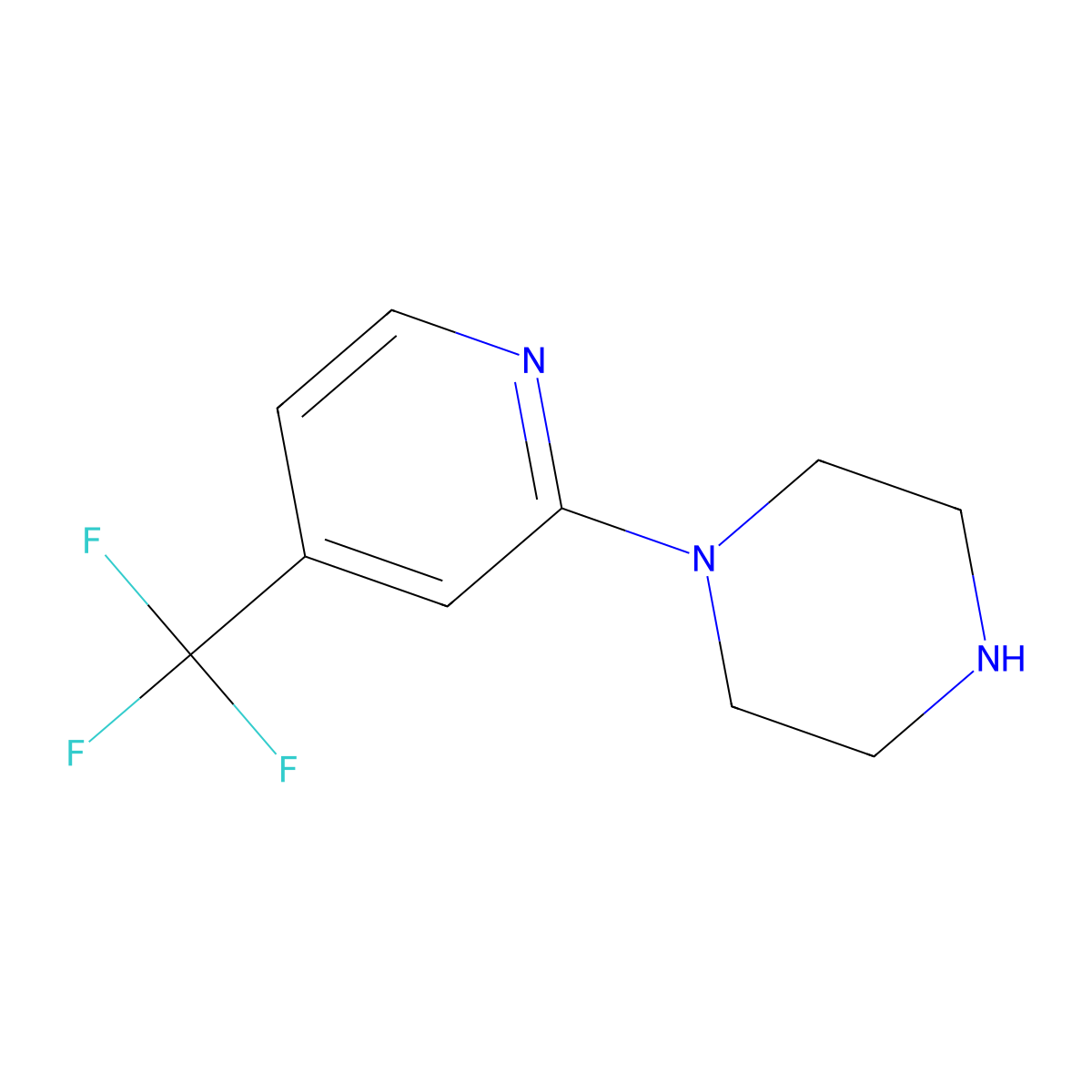 1-[4-(Trifluoromethyl)pyridin-2-yl]piperazine molecular structure, CAS 118708-88-6