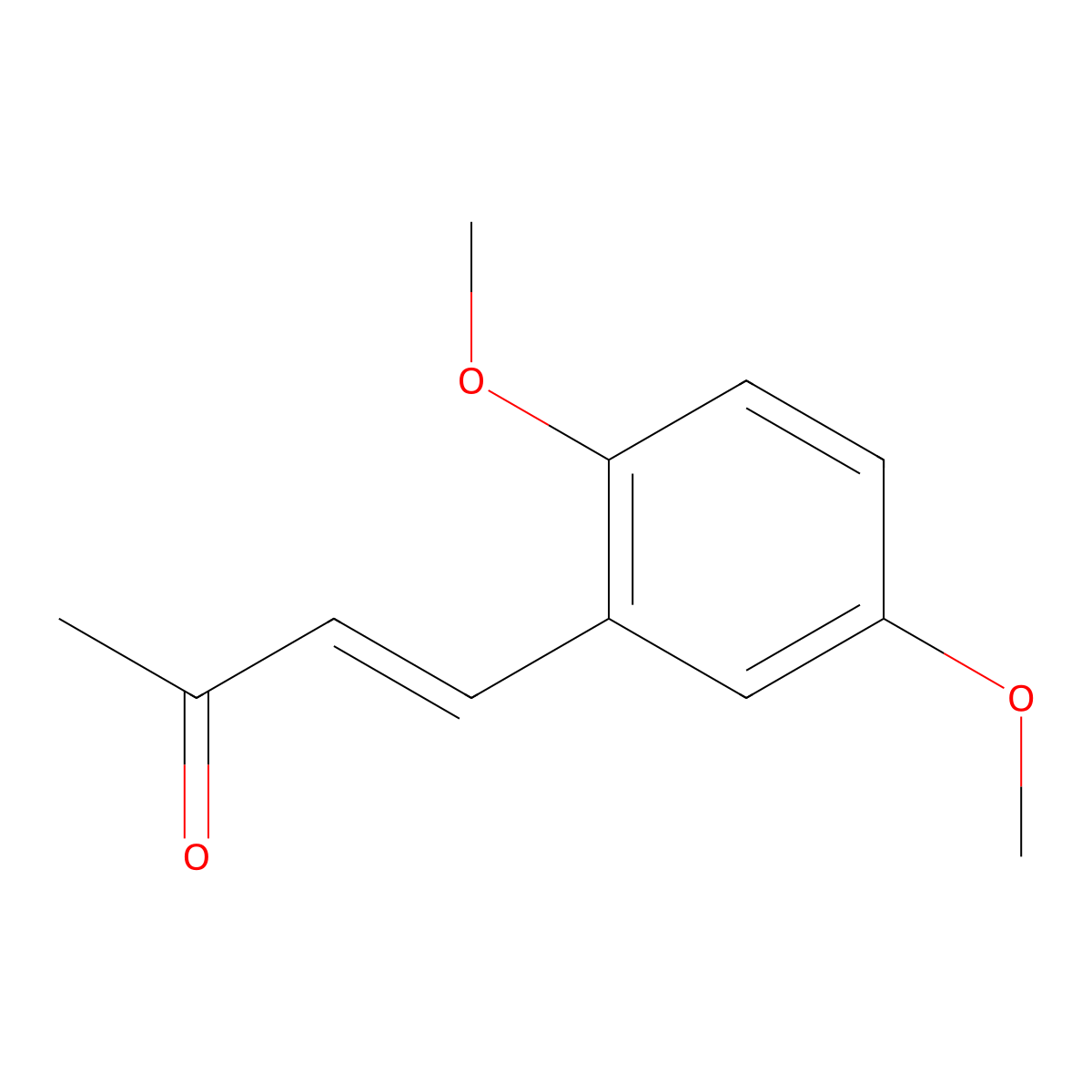 (E)-4-(2,5-dimethoxyphenyl)but-3-en-2-one molecular structure, CAS 118709-30-1