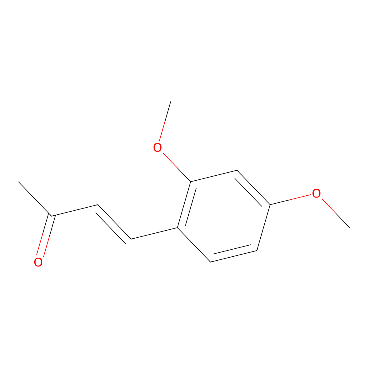 4-(2,4-Dimethoxyphenyl)but-3-en-2-one molecular structure, CAS 118709-63-0