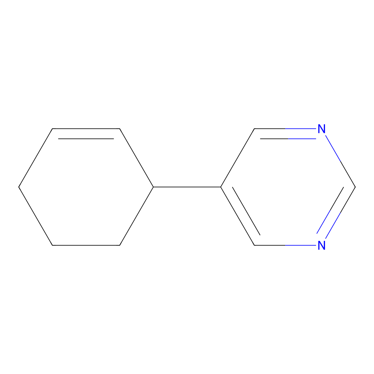 5-(2-Cyclohexen-1-yl)pyrimidine molecular structure, CAS 1187163-20-7