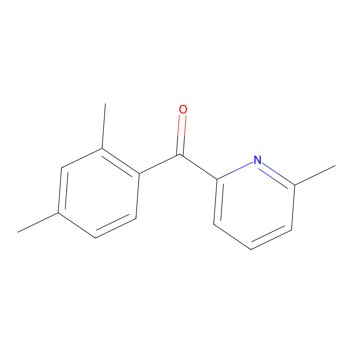 2-(2,4-Dimethylbenzoyl)-6-methylpyridine molecular structure, CAS 1187163-27-4