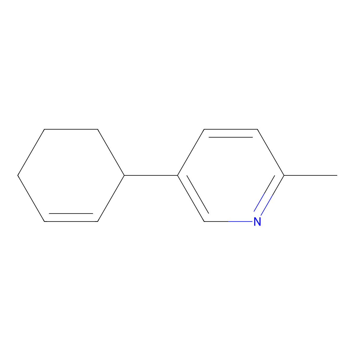 5-(2-Cyclohexenyl)-2-methylpyridine molecular structure, CAS 1187163-28-5
