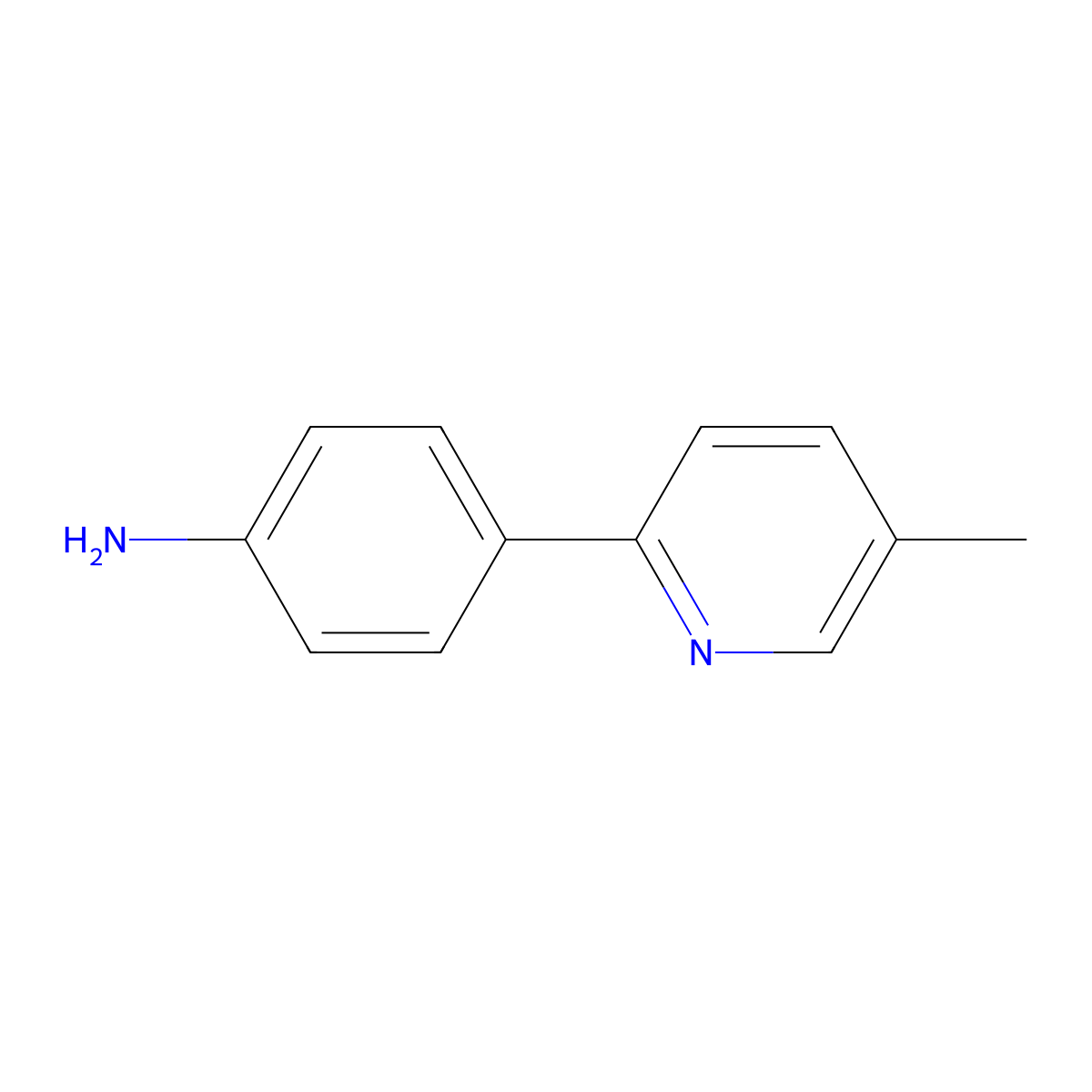 4-(5-Methylpyridin-2-yl)aniline molecular structure, CAS 1187163-29-6