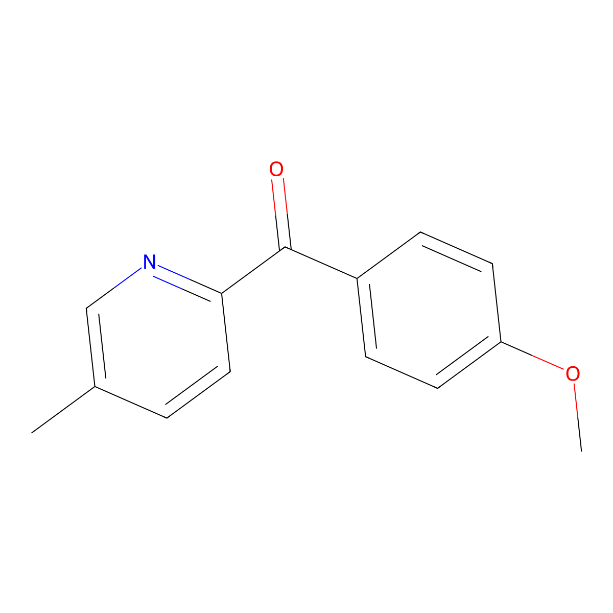 2-(4-Methoxybenzoyl)-5-methylpyridine molecular structure, CAS 1187163-30-9