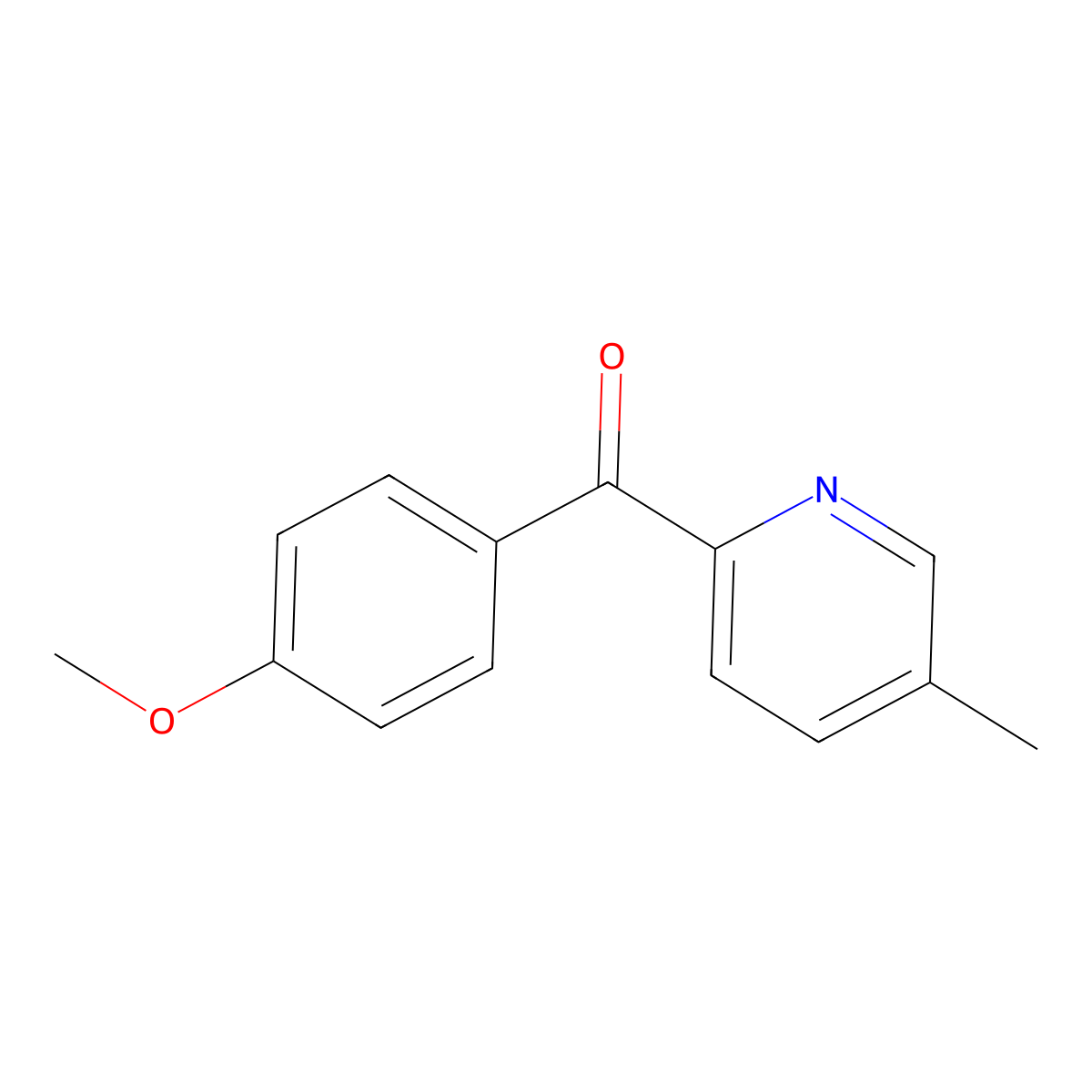 2-(4-Methoxybenzoyl)-5-methylpyridine molecular structure, CAS 1187163-30-9