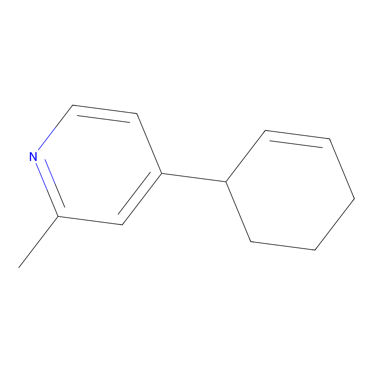 4-(2-Cyclohexenyl)-2-methylpyridine molecular structure, CAS 1187163-31-0