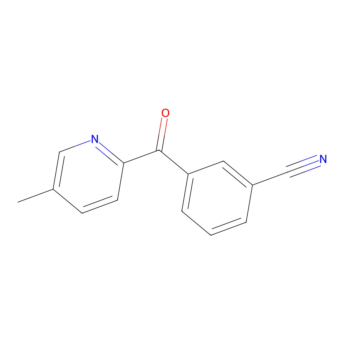 2-(3-Cyanobenzoyl)-5-methylpyridine molecular structure, CAS 1187163-45-6