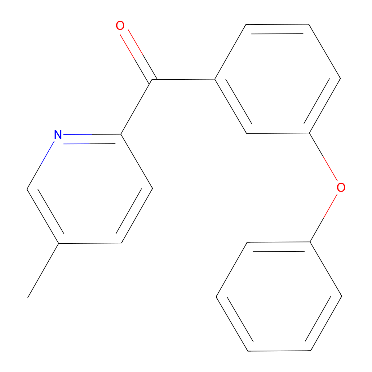 5-Methyl-2-(3-phenoxybenzoyl)pyridine molecular structure, CAS 1187163-51-4