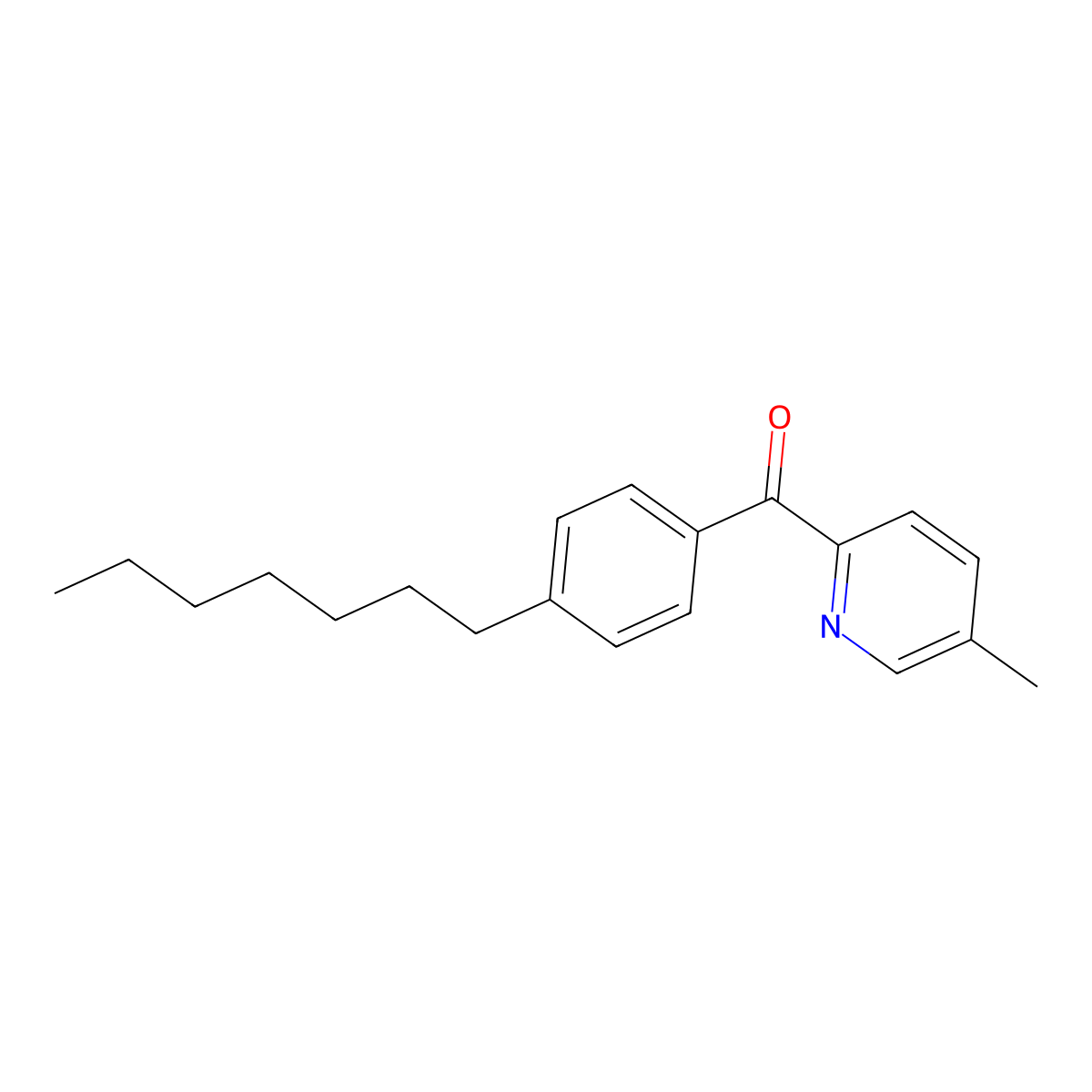 2-(4-Heptylbenzoyl)-5-methylpyridine molecular structure, CAS 1187163-53-6