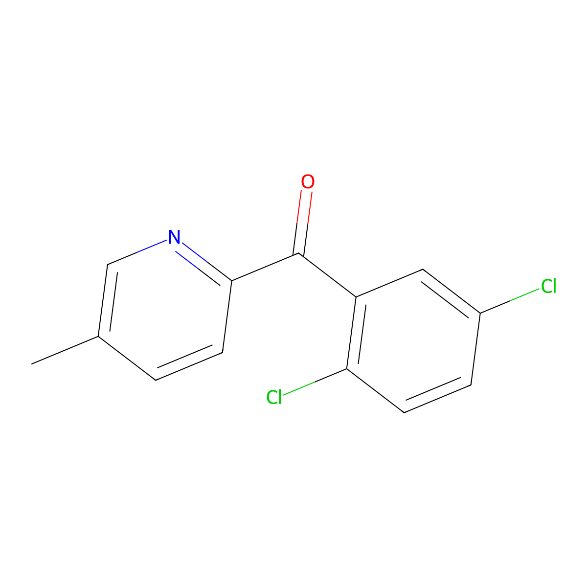 2-(2,5-Dichlorobenzoyl)-5-methylpyridine molecular structure, CAS 1187163-58-1