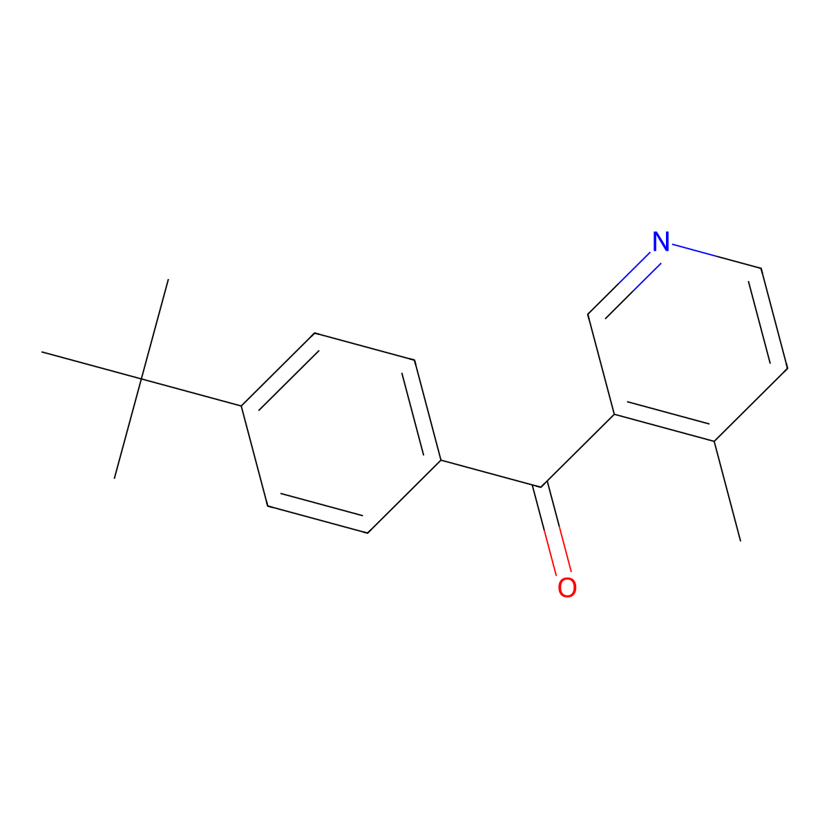 3-(4-tert-Butylbenzoyl)-4-methylpyridine molecular structure, CAS 1187163-67-2