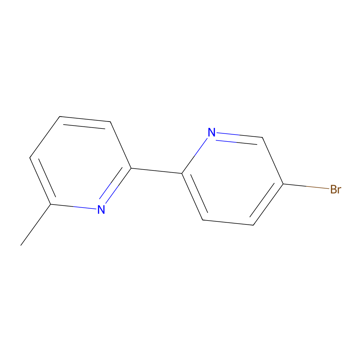5-Bromo-6'-methyl-2,2'-bipyridine molecular structure, CAS 1187163-77-4
