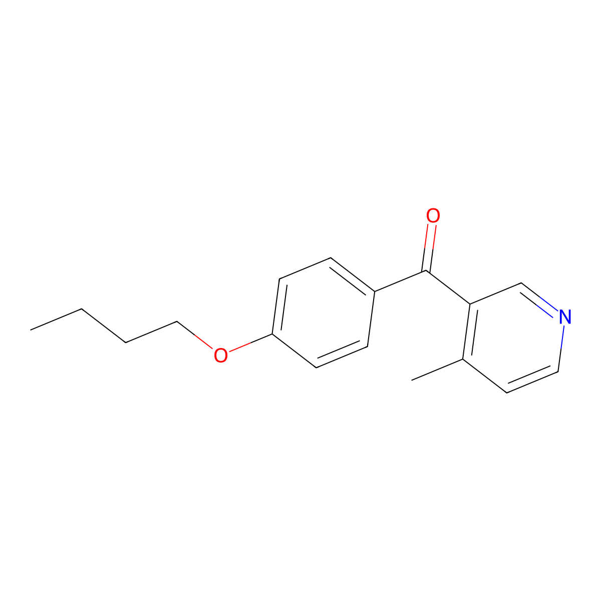 3-(4-Butoxybenzoyl)-4-methylpyridine molecular structure, CAS 1187163-78-5