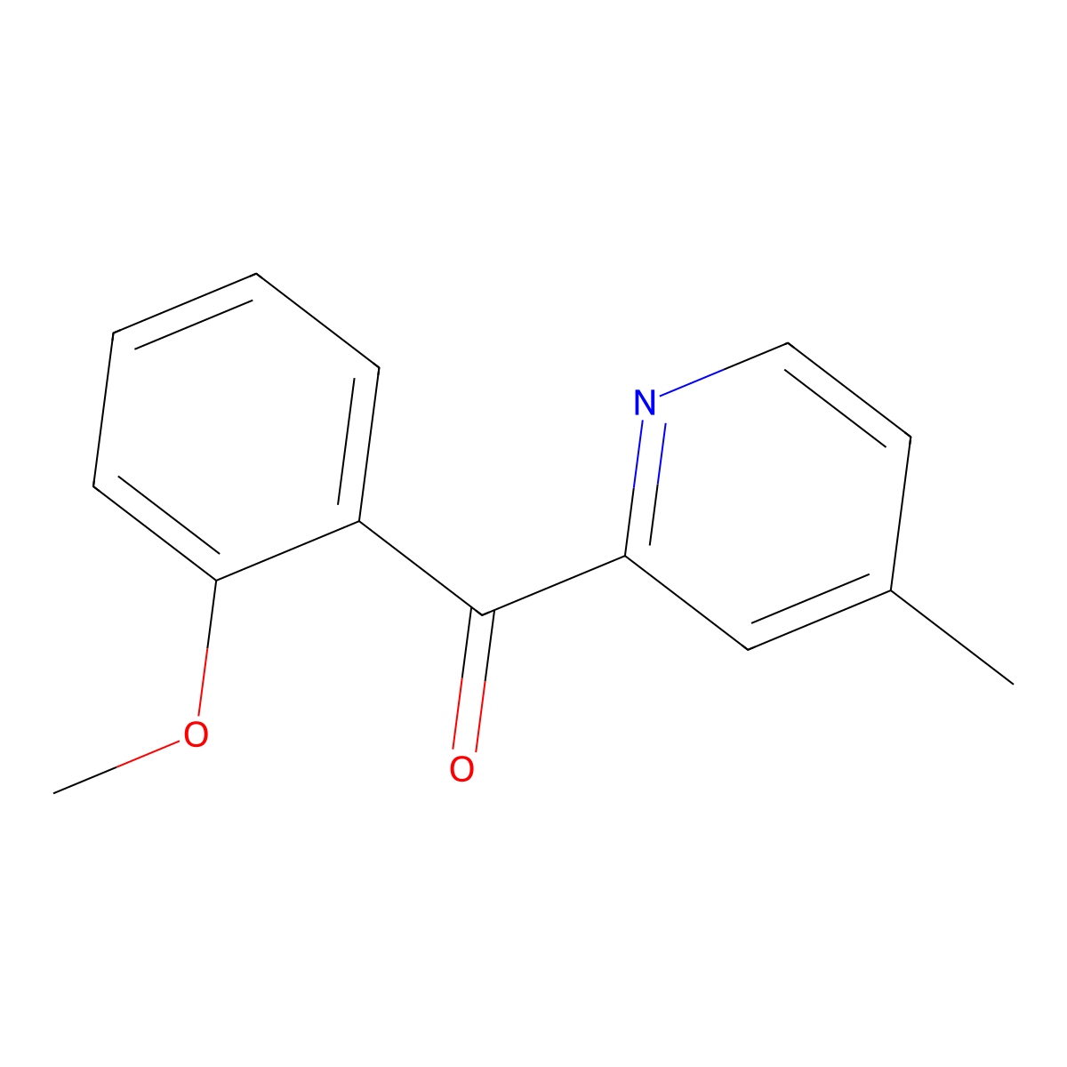 2-(2-Methoxybenzoyl)-4-methylpyridine molecular structure, CAS 1187163-79-6