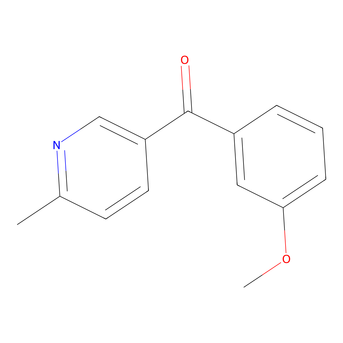 5-(3-Methoxybenzoyl)-2-methylpyridine molecular structure, CAS 1187163-89-8