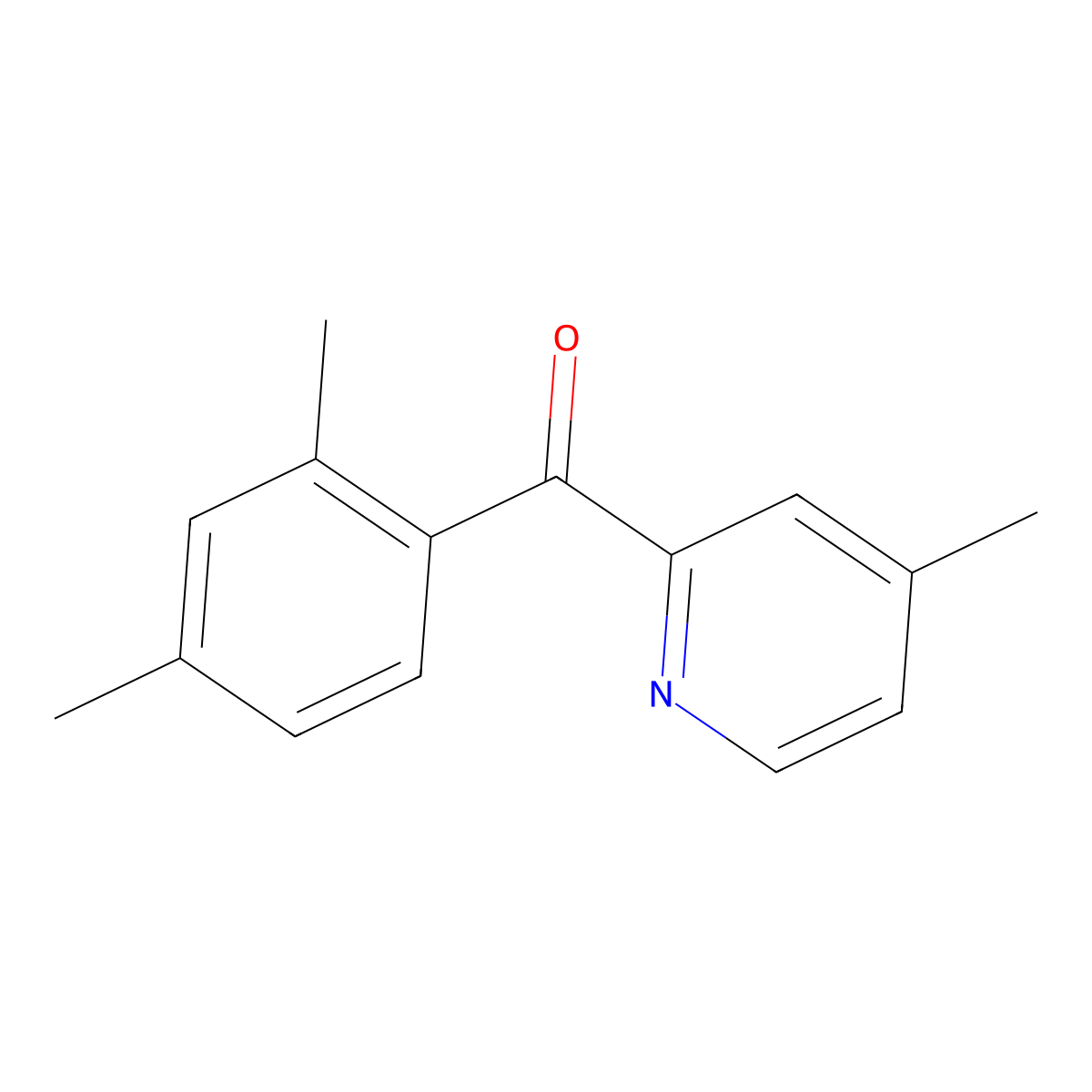 2-(2,4-Dimethylbenzoyl)-4-methylpyridine molecular structure, CAS 1187163-90-1