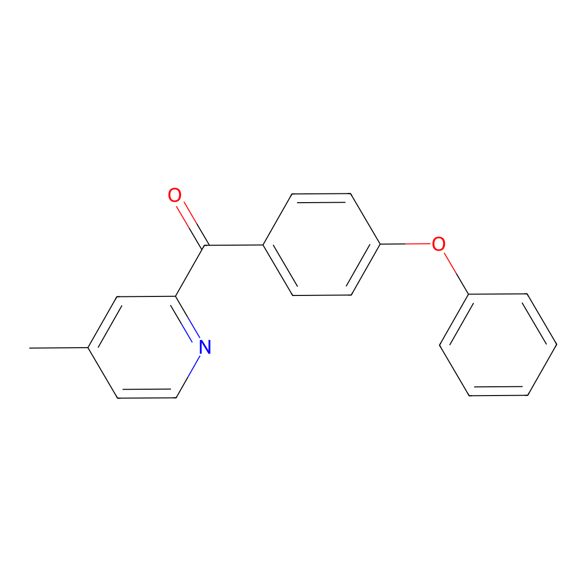 4-Methyl-2-(4-phenoxybenzoyl)pyridine molecular structure, CAS 1187163-91-2