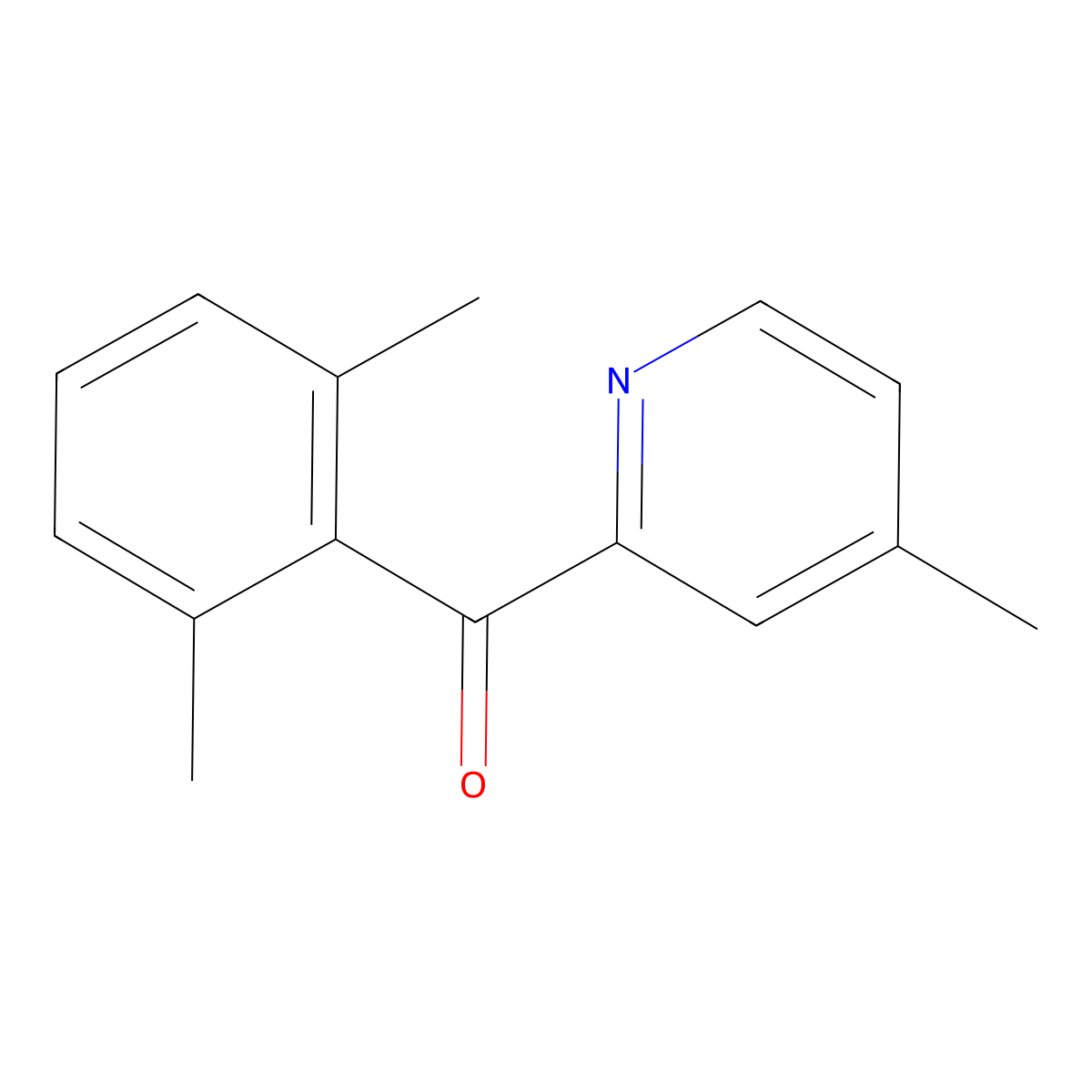 2-(2,6-Dimethylbenzoyl)-4-methylpyridine molecular structure, CAS 1187163-93-4