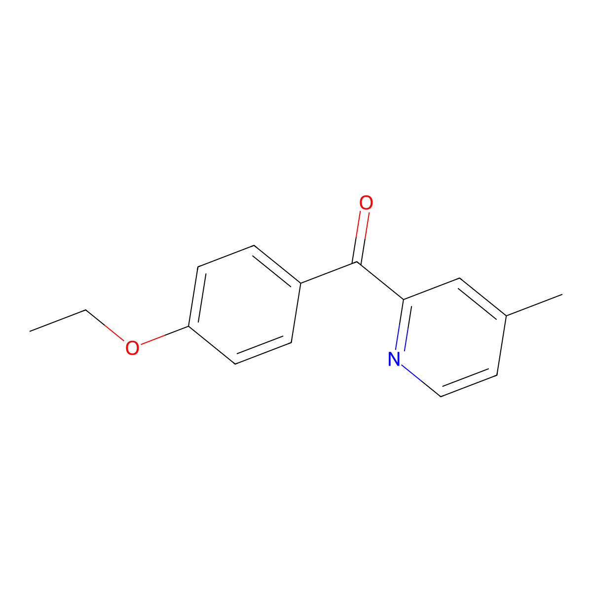 2-(4-Ethoxybenzoyl)-4-methylpyridine molecular structure, CAS 1187163-94-5