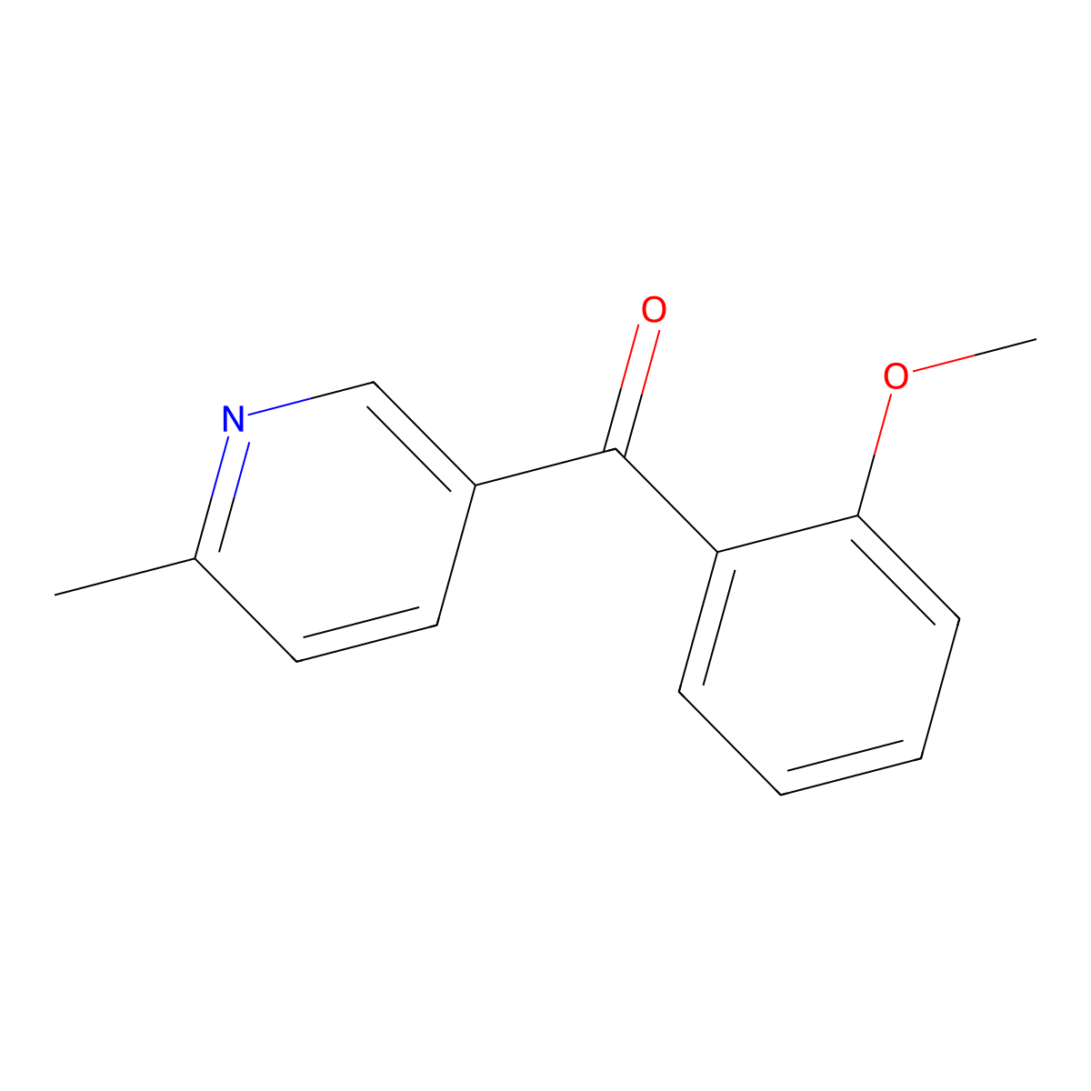 5-(2-Methoxybenzoyl)-2-methylpyridine molecular structure, CAS 1187163-95-6
