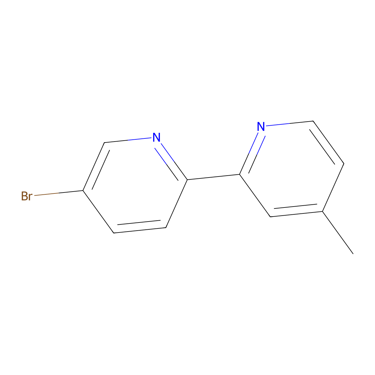 5'-Bromo-4-methyl-2,2'-bipyridine molecular structure, CAS 1187164-02-8