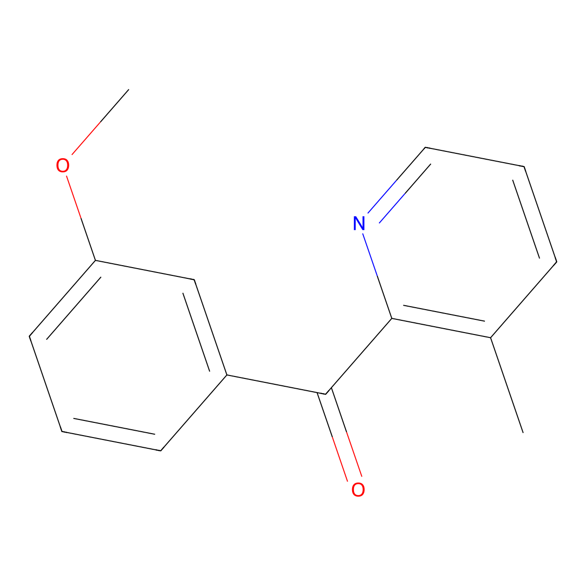 2-(3-Methoxybenzoyl)-3-methylpyridine molecular structure, CAS 1187164-04-0