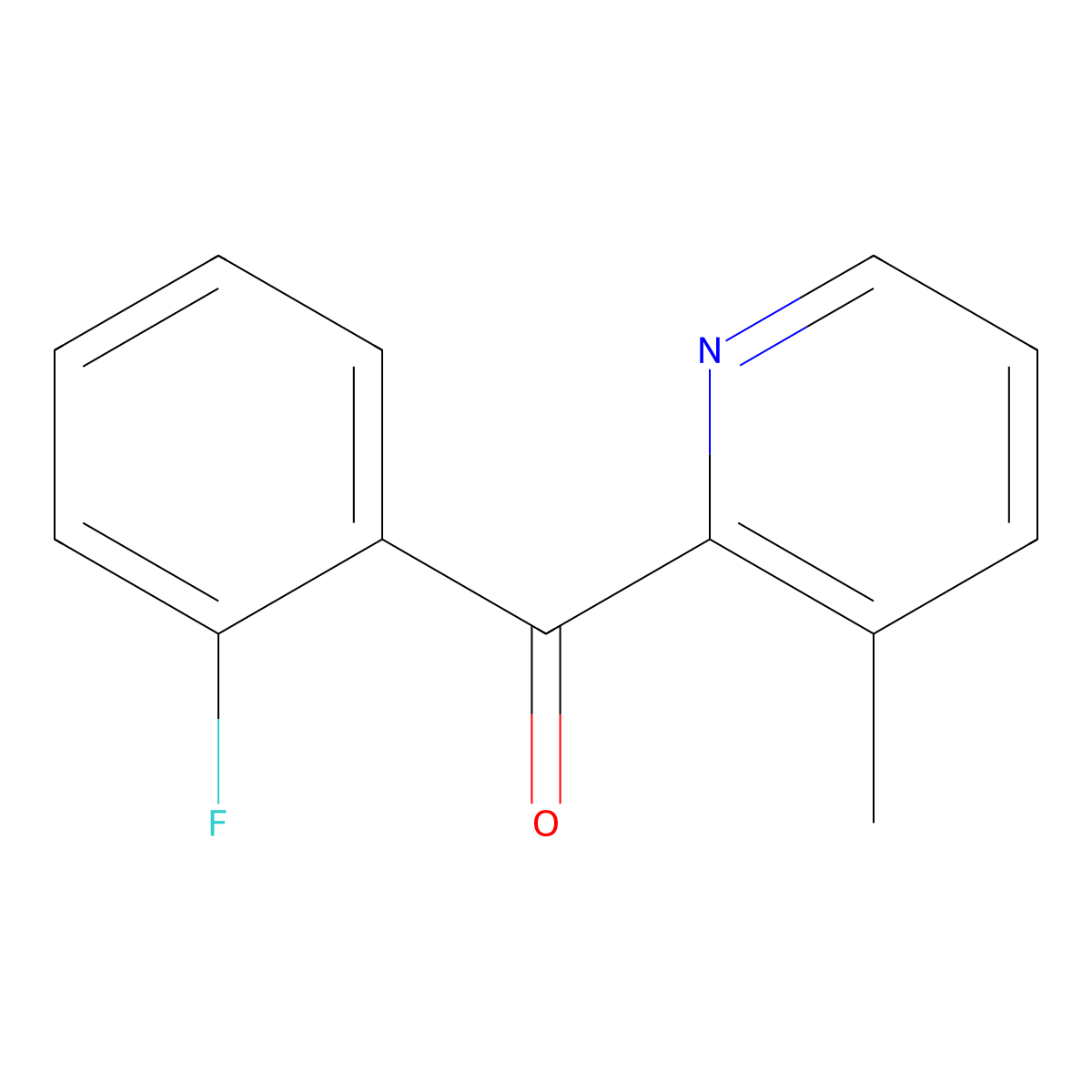 2-(2-Fluorobenzoyl)-3-methylpyridine molecular structure, CAS 1187164-09-5