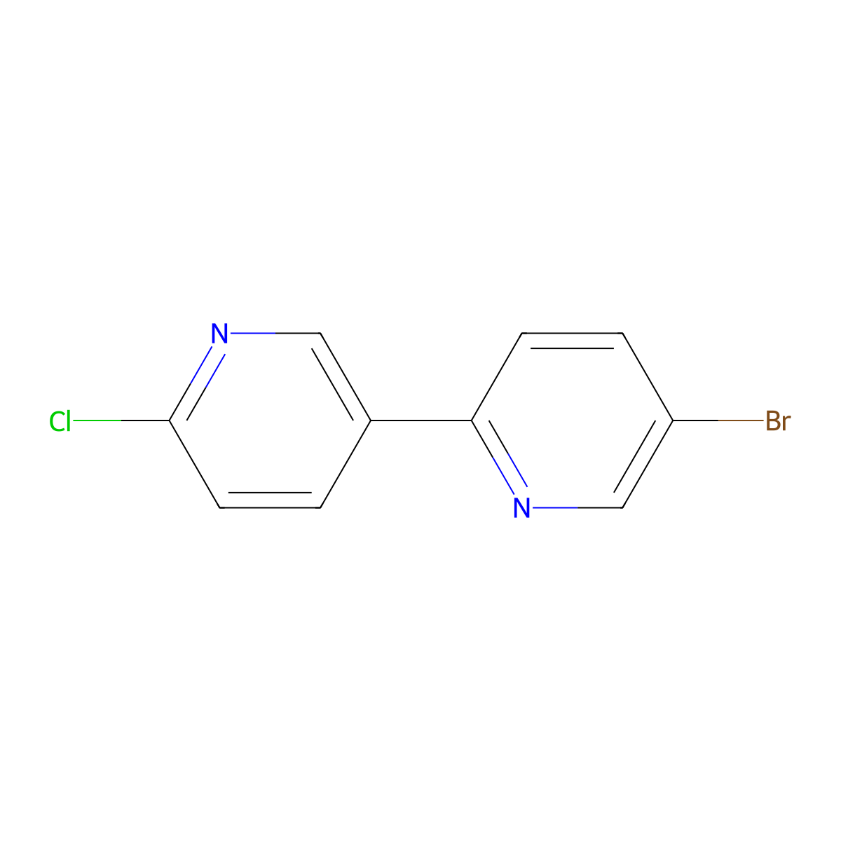 5-Bromo-6'-Chloro-2,3'-bipyridine molecular structure, CAS 1187164-12-0