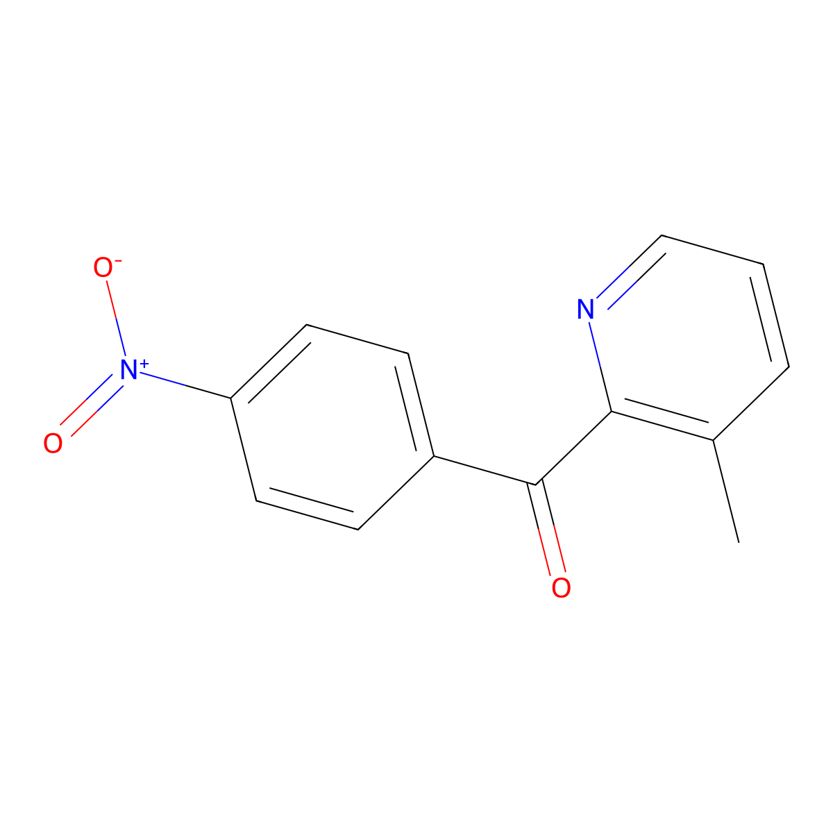 3-Methyl-2-(4-nitrobenzoyl)pyridine molecular structure, CAS 1187164-13-1