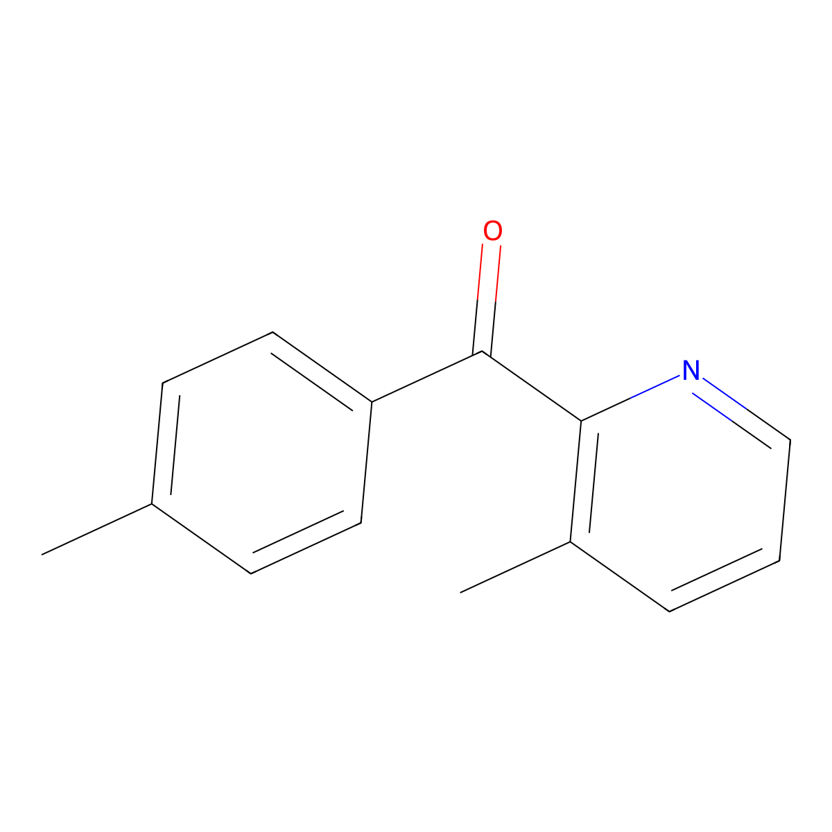 2-(4-Methylbenzoyl)-3-methylpyridine molecular structure, CAS 1187164-16-4