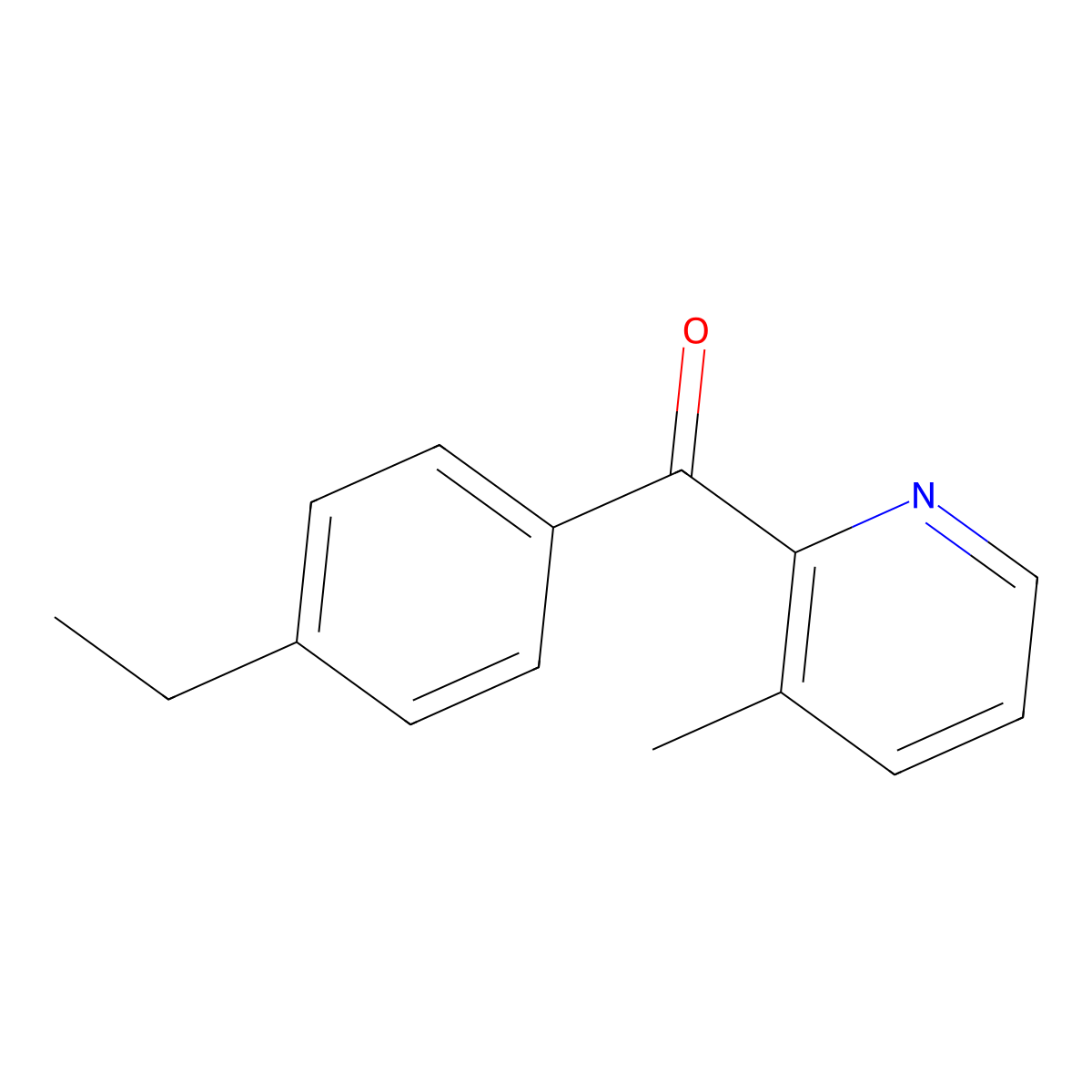 2-(4-Ethylbenzoyl)-3-methylpyridine molecular structure, CAS 1187164-19-7