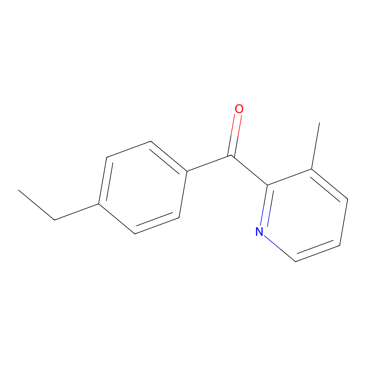 2-(4-Ethylbenzoyl)-3-methylpyridine molecular structure, CAS 1187164-19-7