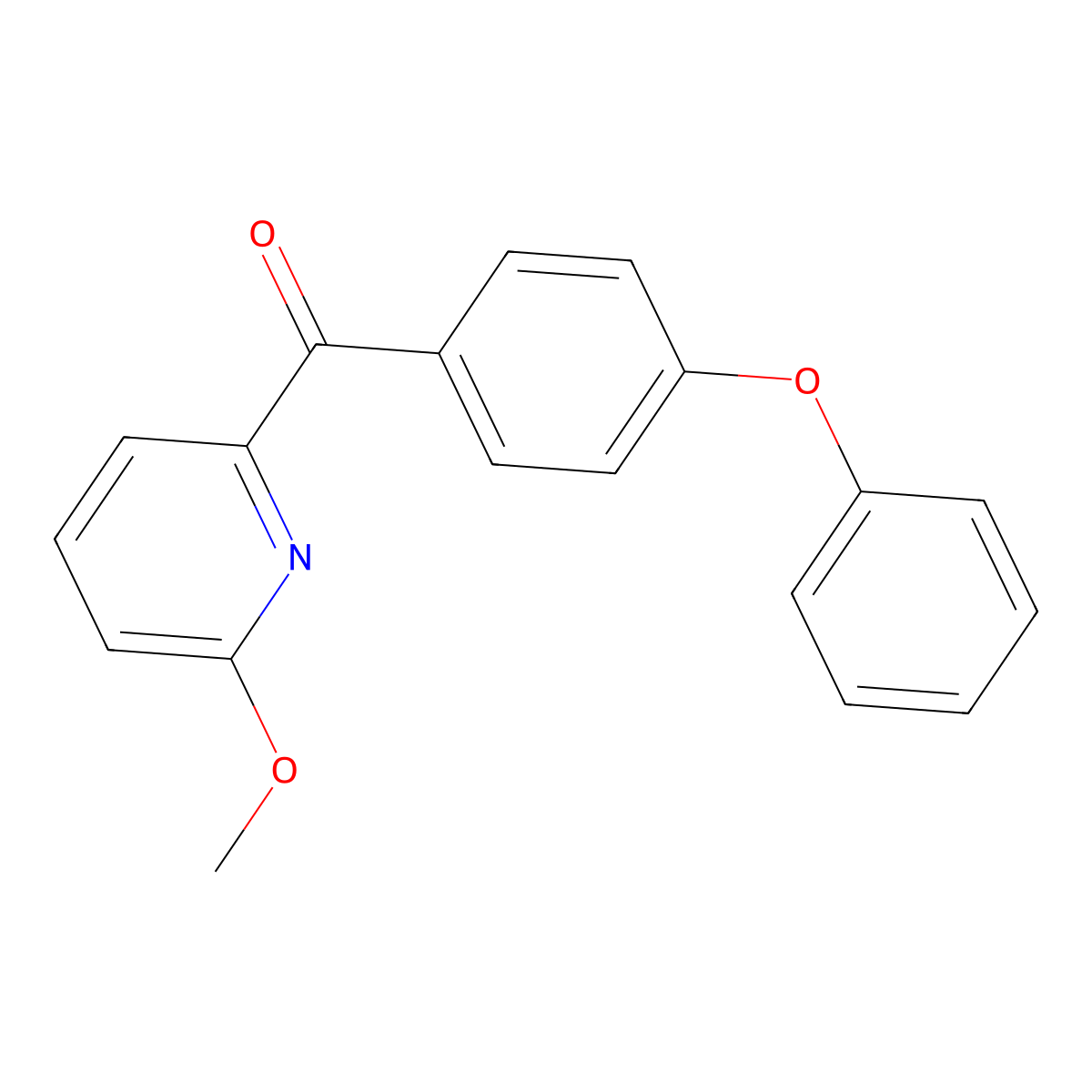 6-Methoxy-2-(4-phenoxybenzoyl)pyridine molecular structure, CAS 1187164-21-1