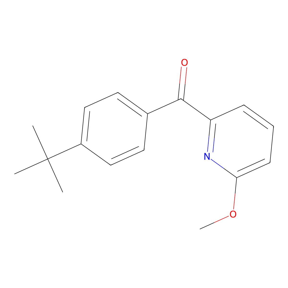 2-(4-tert-Butylbenzoyl)-6-methoxypyridine molecular structure, CAS 1187164-25-5
